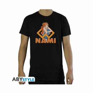 one piece nami men's t shirt (black)