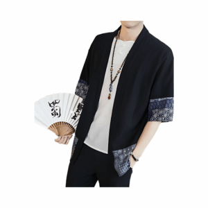 shintoism coat black