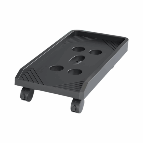 adjustable desktop cpu stand with rollers and 360° rotation (copy)
