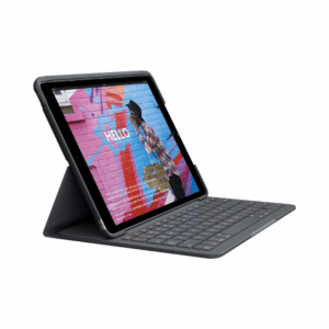 logitech ipad (7th, 8th and 9th generation) slim folio with integrated wireless keyboard (graphite)