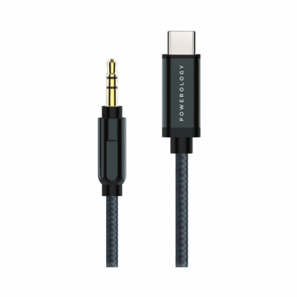 powerology audio type c to 3.5mm aux cable (1.2m)