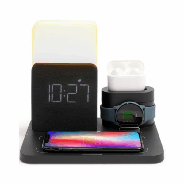 3 in 1 wireless charging station with night light