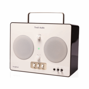 tivoli songbook portable speaker with built in preamp (cream/brown)