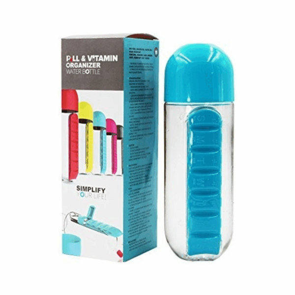 2 in 1 bottle pill organizer