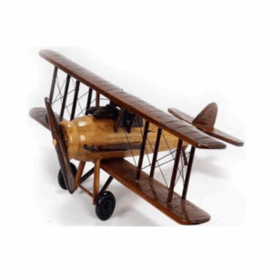 wooden airplane 8"
