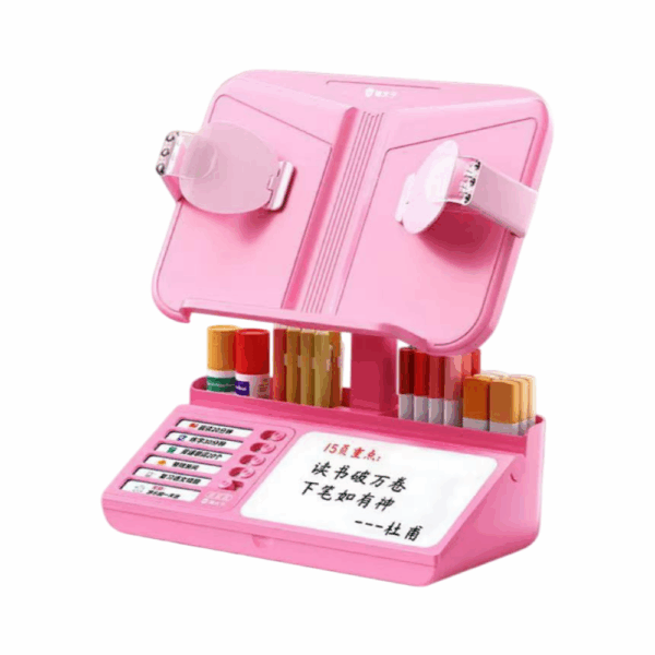 kids reading stand with organiser