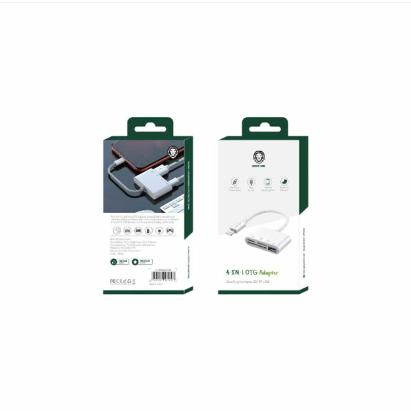 green lion 4 in 1 lightning otg adapter