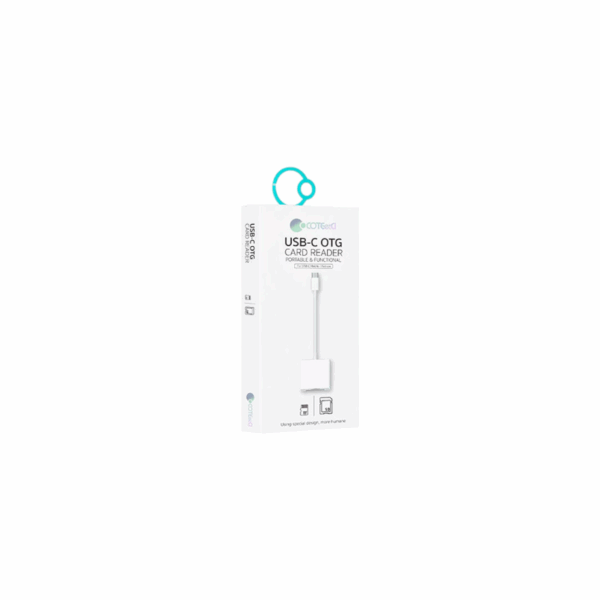 coteetci usb c 2 in 1 card reader