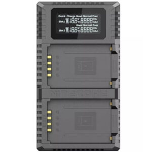 nitecore fx2 pro 2 slot charger for np t125