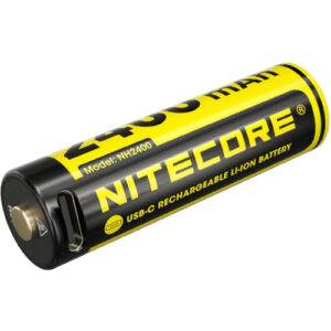 nitecore nh2400 2400mah usb c rechargeable aa battery (4 pack)