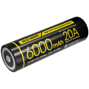 nitecore nl2160hpi 6000mah rechargeable 21700 battery