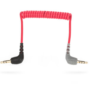 rode sc7 3.5mm trs to 3.5mm trrs coiled adapter