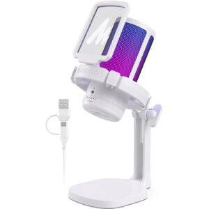 maono dgm20 gaming usb microphone (white)