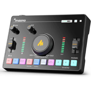 maonocaster amc2 neo streaming audio mixer & sound card