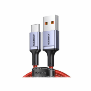 ugreen 20527 usb 2.0 to type c 6a aluminium alloy cable 1m (red)
