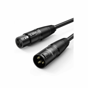 ugreen 20712 cannon male to female microphone extension audio cable 5m (black)