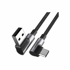 ugreen 20857 right angle usb a to usb c cable 2m (space gray)