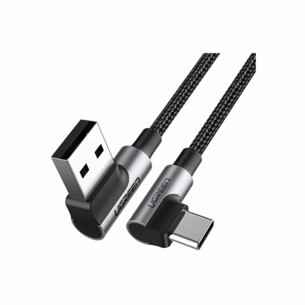 ugreen 20857 right angle usb a to usb c cable 2m (space gray)