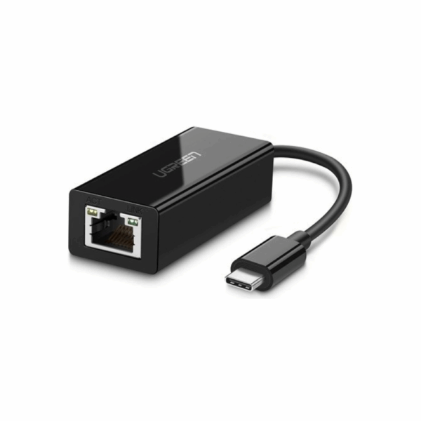 ugreen 30287 usb 2.0 type c 10/100mbps ethernet adapter 110mm (black)