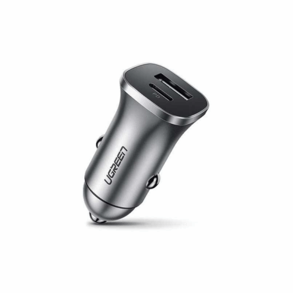 ugreen 30780 dual usb car charger (space gray)