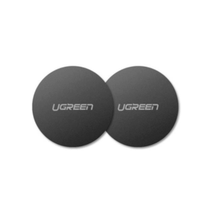 ugreen 30836 rounded metal plate for magnetic phone stand 2 pack (black)