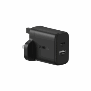 ugreen 45304 20w 2 port fast charger uk black