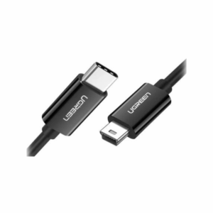 ugreen 50445 usb c to mini usb male to male cable 1m (black)