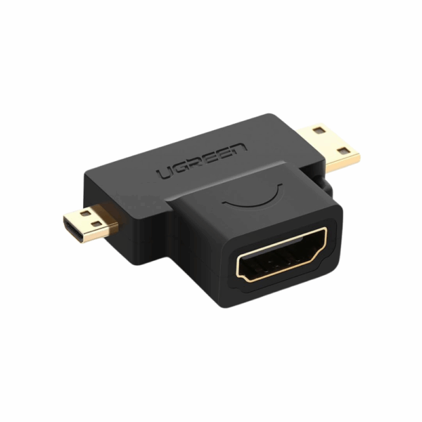 Ugreen - 20144 HDMI Female to Micro HDMI + Mini HDMI Male 4K Adapter