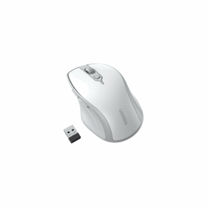 ugreen 15805 ergonomic wireless mouse (white gray)