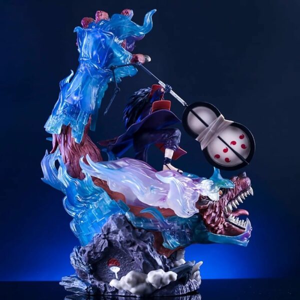 naruto shippuden madara uchiha susanoo and kyuubi figure