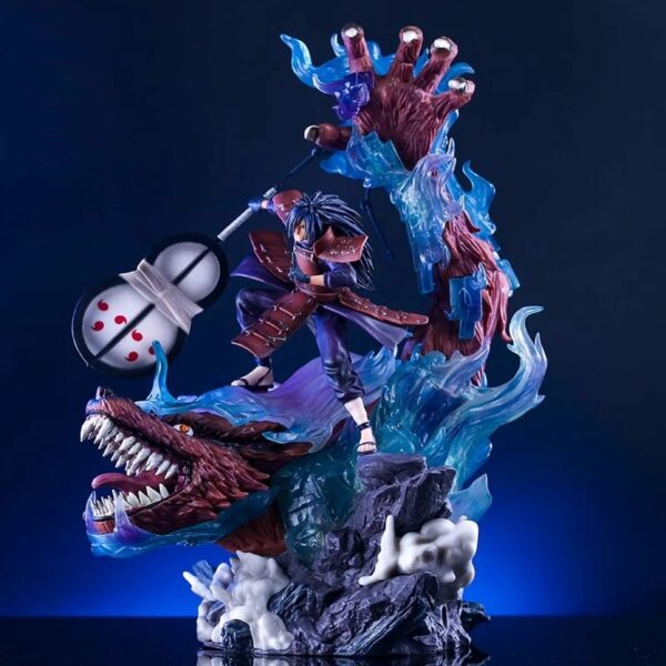 naruto shippuden madara uchiha susanoo and kyuubi figure