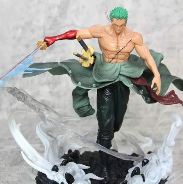 one piece roronoa zoro fighting pose figure