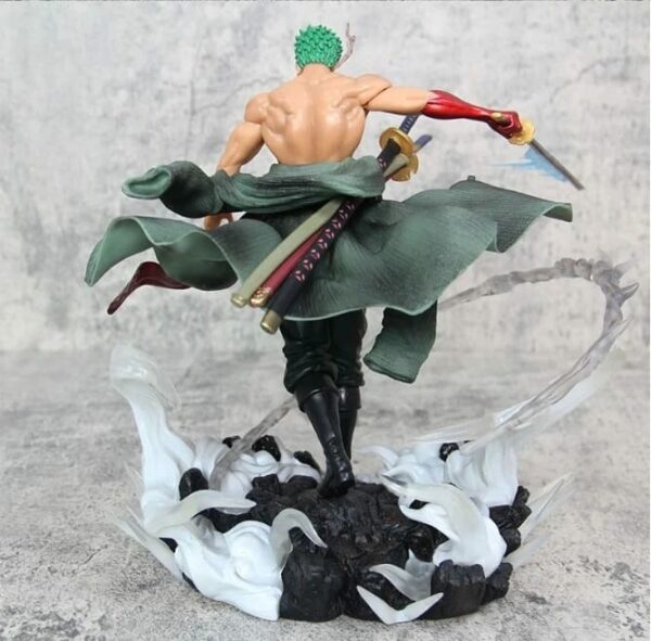 one piece roronoa zoro fighting pose figure