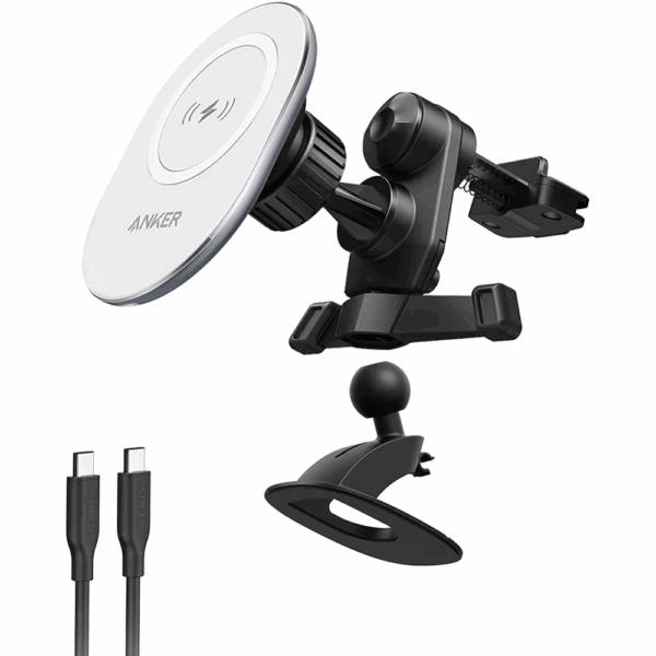 anker powerwave magnetic charging car mount (a2931hw1)