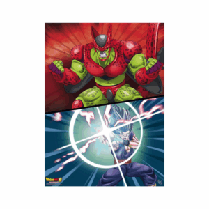 dragon ball hero gohan vs cell max abystyle poster (38x52cm)