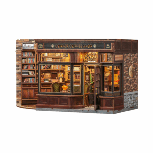 cutebee diy miniature house corner coffee shop
