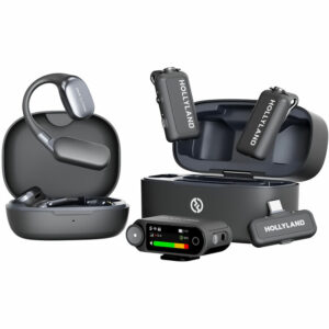 hollyland lark max 2 ultimate combo 2 person wireless microphone