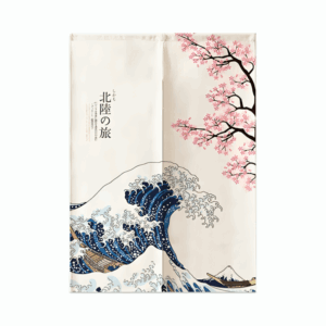 japanese scenic door curtains