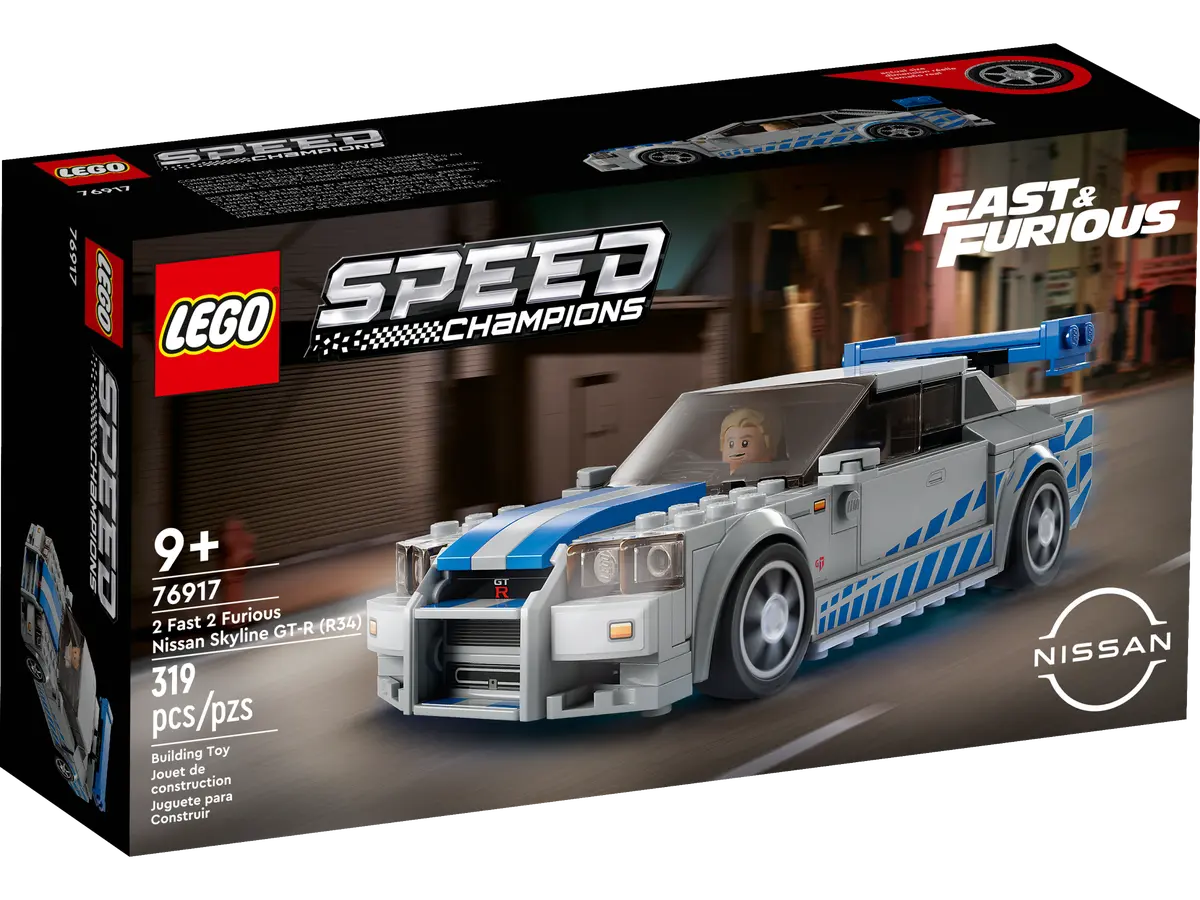 lego® 2 fast 2 furious nissan skyline gt r (r34) (76917)