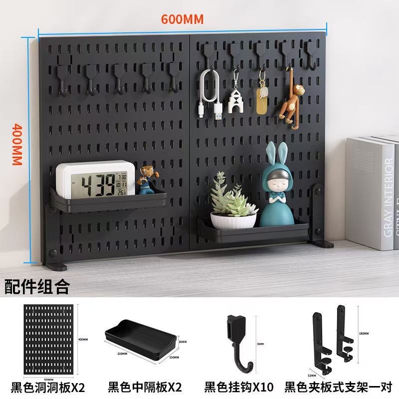 clamp on desk pegboard organiser