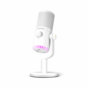 maono dm30rgb usb gaming microphone (white)