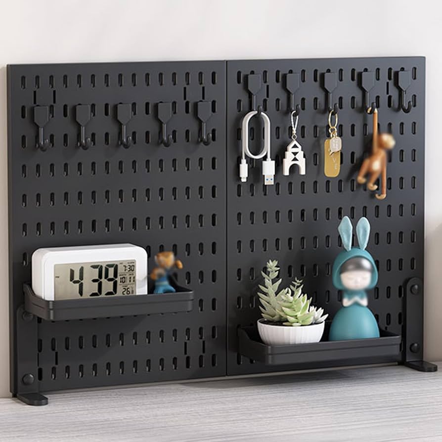 clamp on desk pegboard organiser