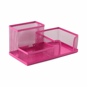 multifunctional mesh metal pen organizer