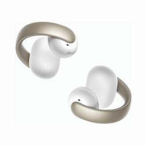 anker soundcore aeroclip open ear earbuds (gold & white)