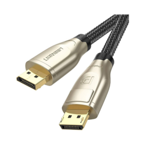 ugreen 60843 1.4 dp m/m round cable zinc alloy shell with braided 2m (black)