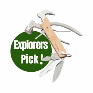 kikkerland "wooden hammer multi‑tool"