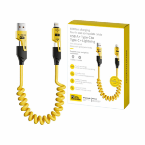 4 in 1 65w spring data cable