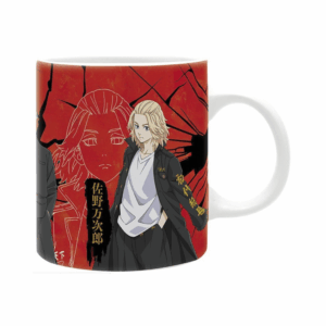 tokyo revengers abystyle mug draken, takemichi, & mikey subli (320ml)