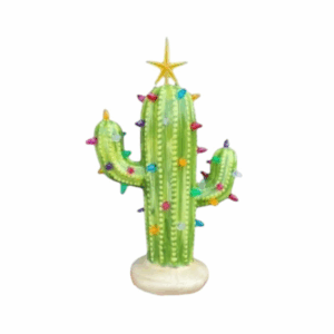 vintage cactus with lights