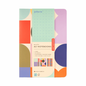 kikkerland "set of 3 a5 notebooks"